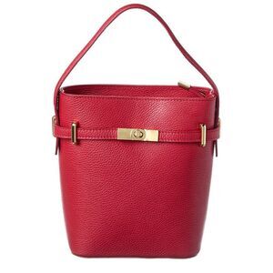 Isabella Rossetti Chiara Leather Handbag, Red